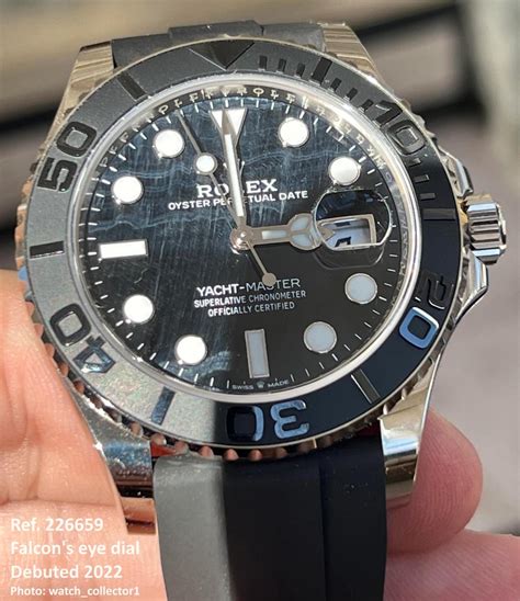 rolex yacht master white gold falcon eye